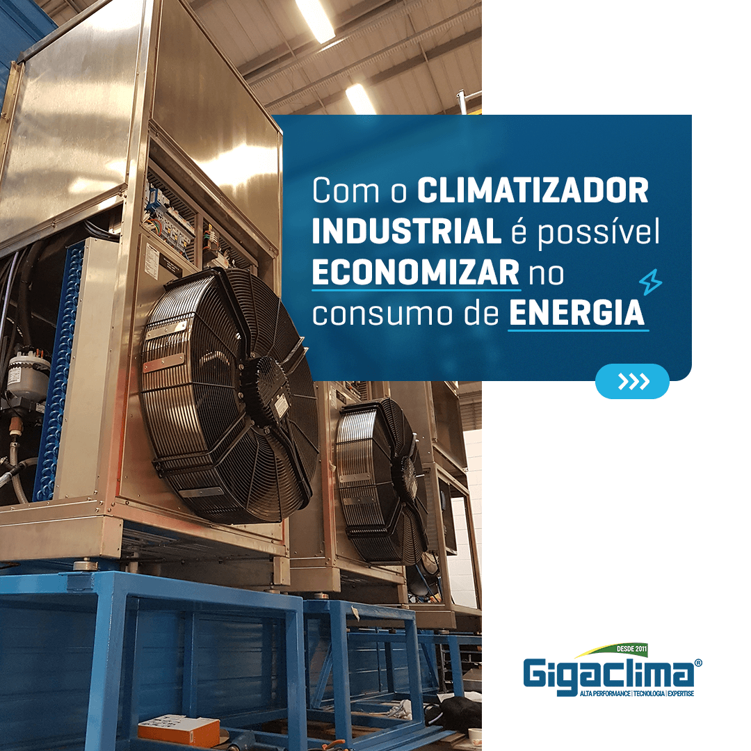 Com o climatizador industrial é possível economizar no consumo de energia.
